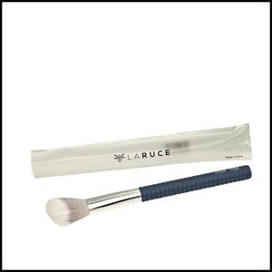 LaRuce LR304 Angle Makeup Brush Blue Handle Face Contour Blush Application